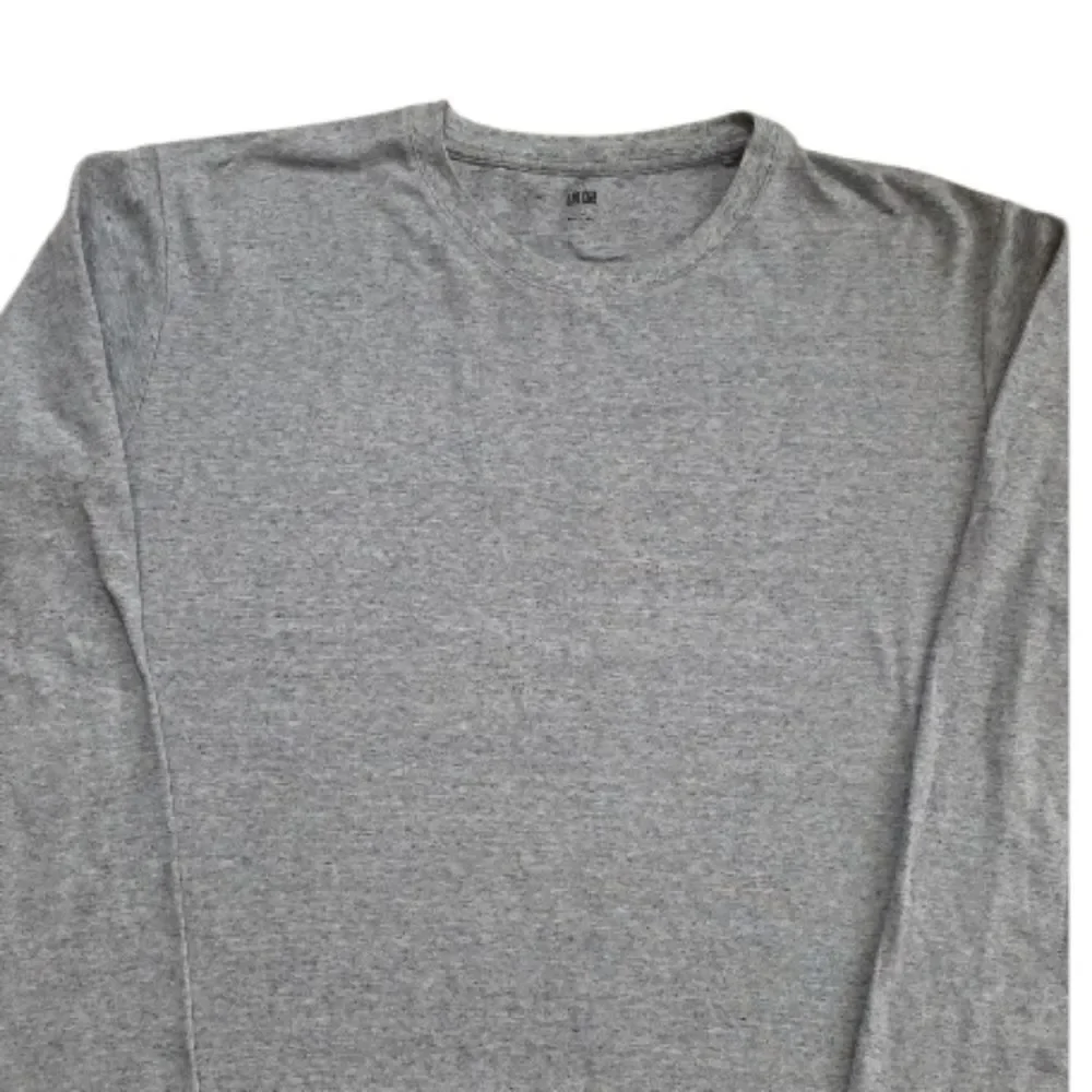 Uniqlo Long Sleeve Gray Top Size XL 100% Cotton